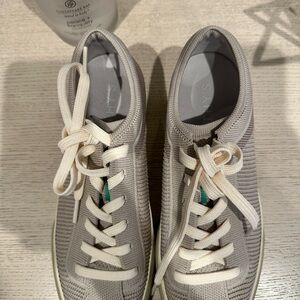 Rothy's Gray and Cream Sneakers